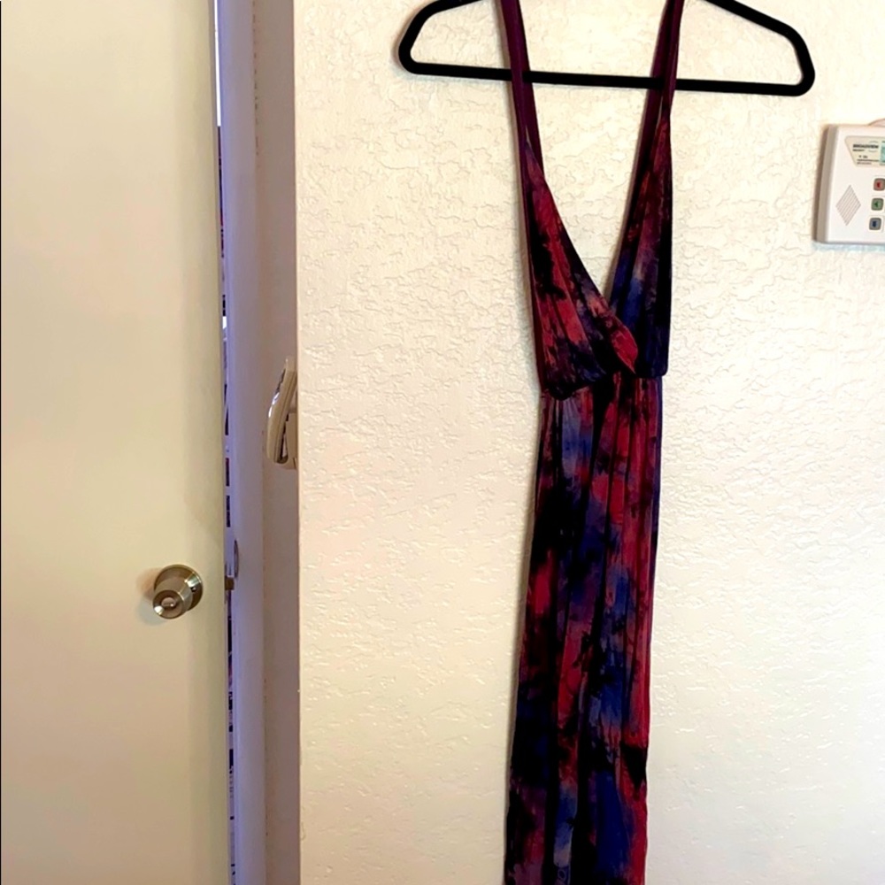 Tie dye maxi dress